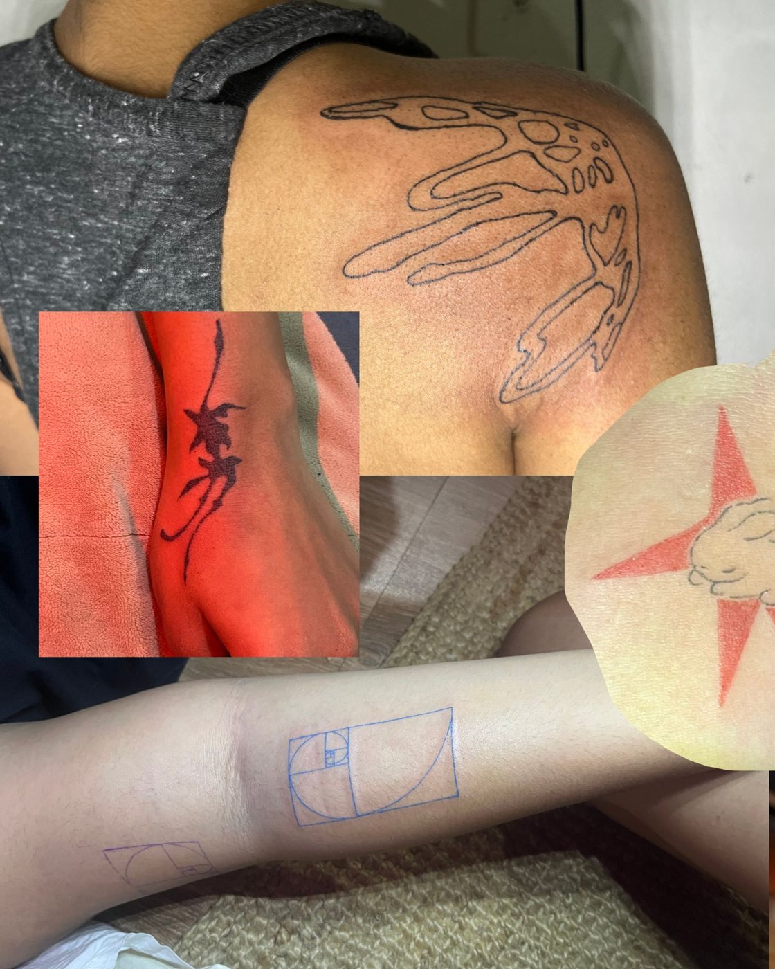 tattoo work by @shanayabraganzaa, sheet 8